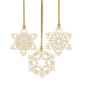 Mini Snowflake 3-Piece Ornament Set