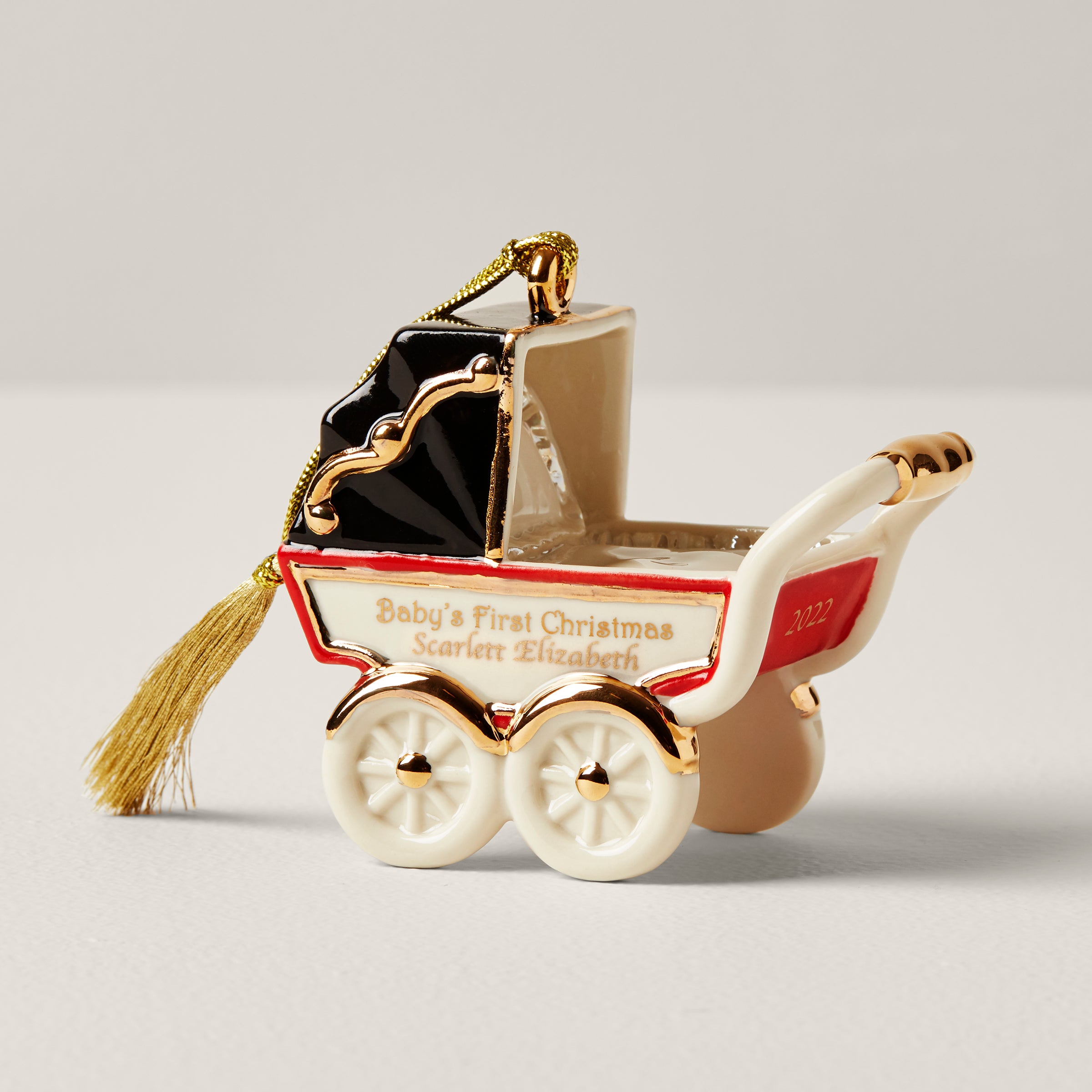 Personalized Vintage Pram Ornament