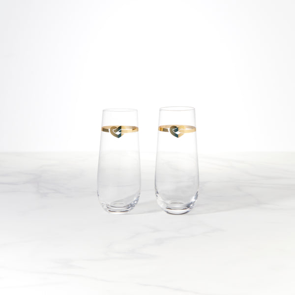 With Love 2-Piece Stemless Toasting Flutes – Lenox Corporation