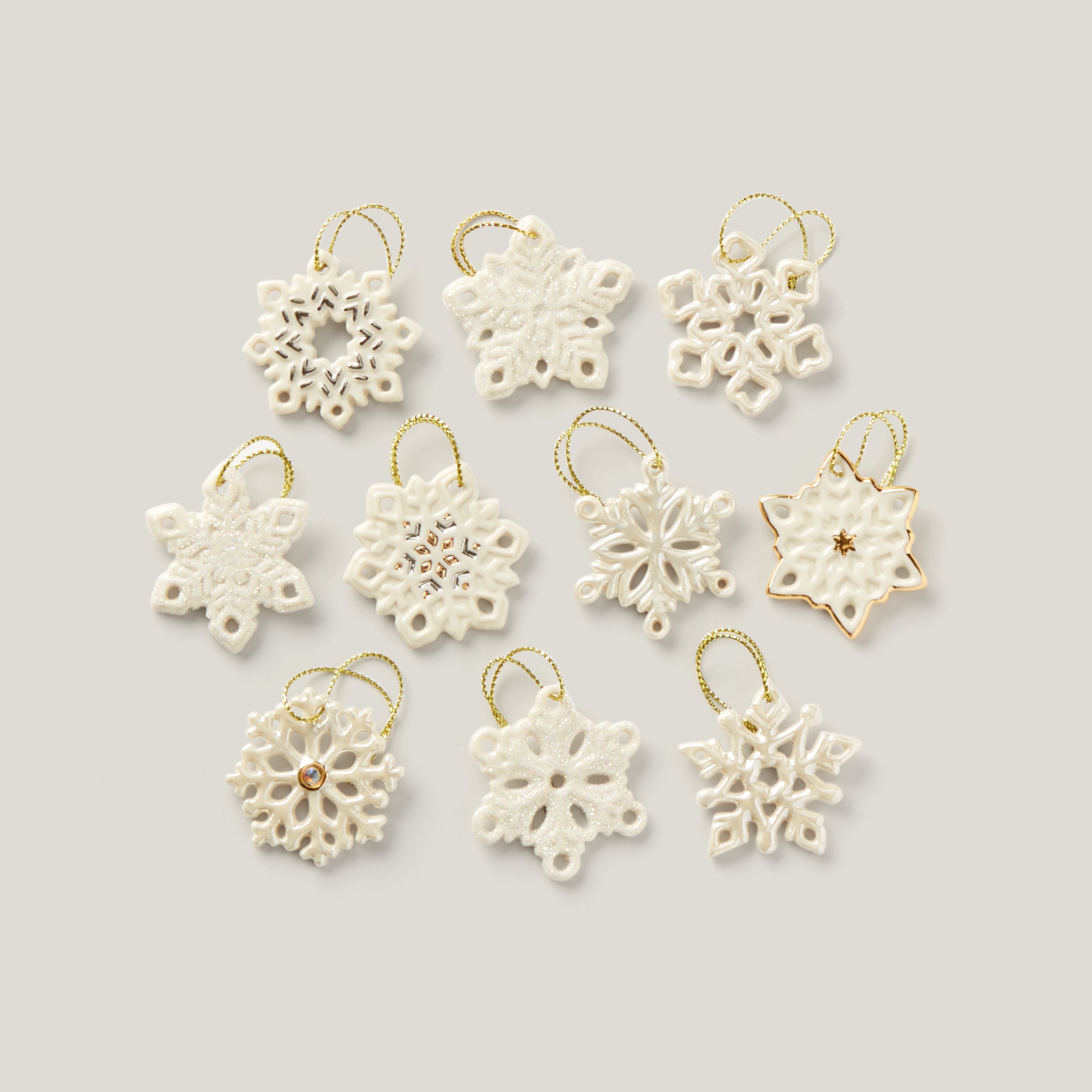 Mini Snowflake Ornament Set 1