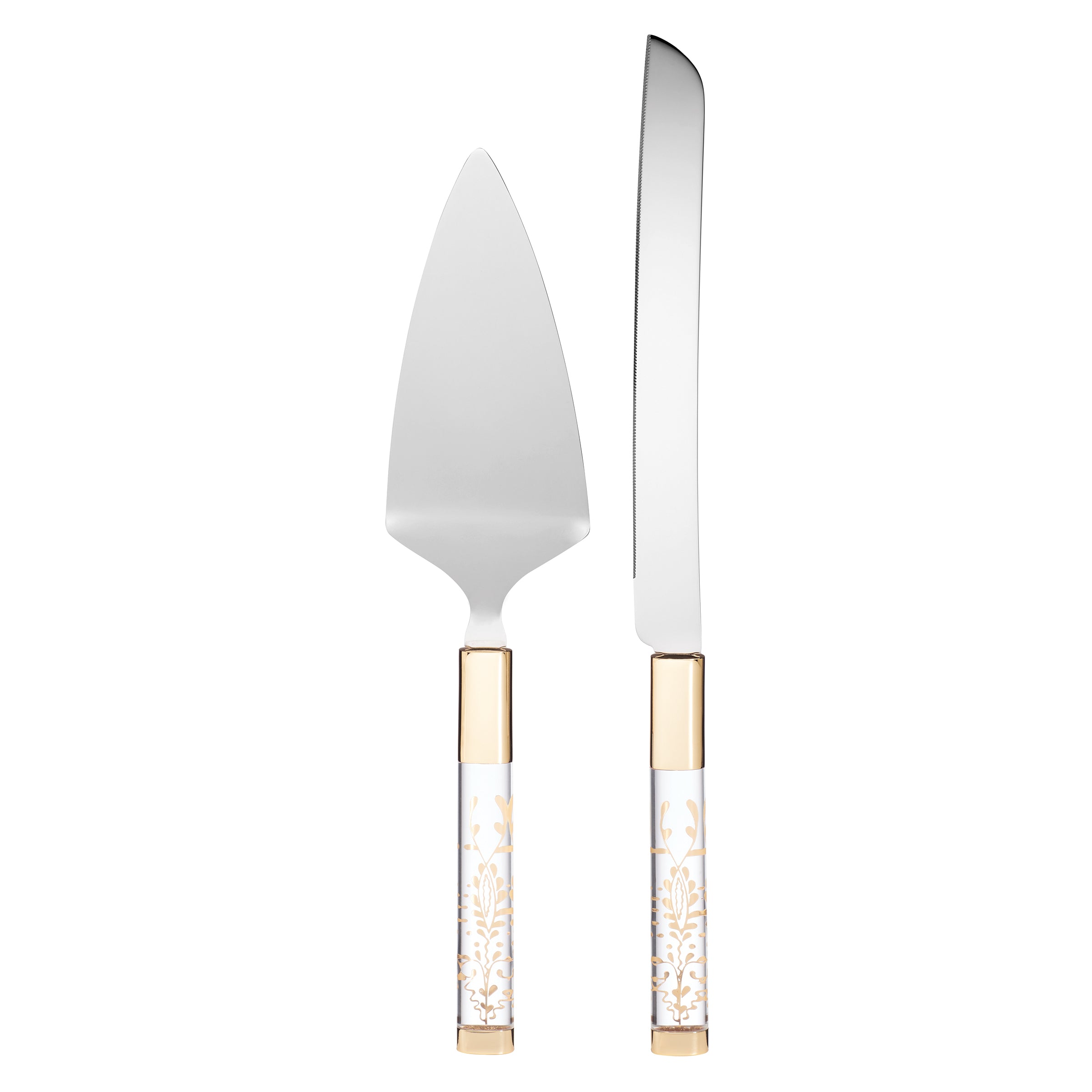 Opal Innocence Flourish 2-Piece Cake Knife & Server Set