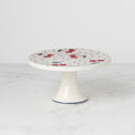 Vintage Cherry Dot Cake Plate