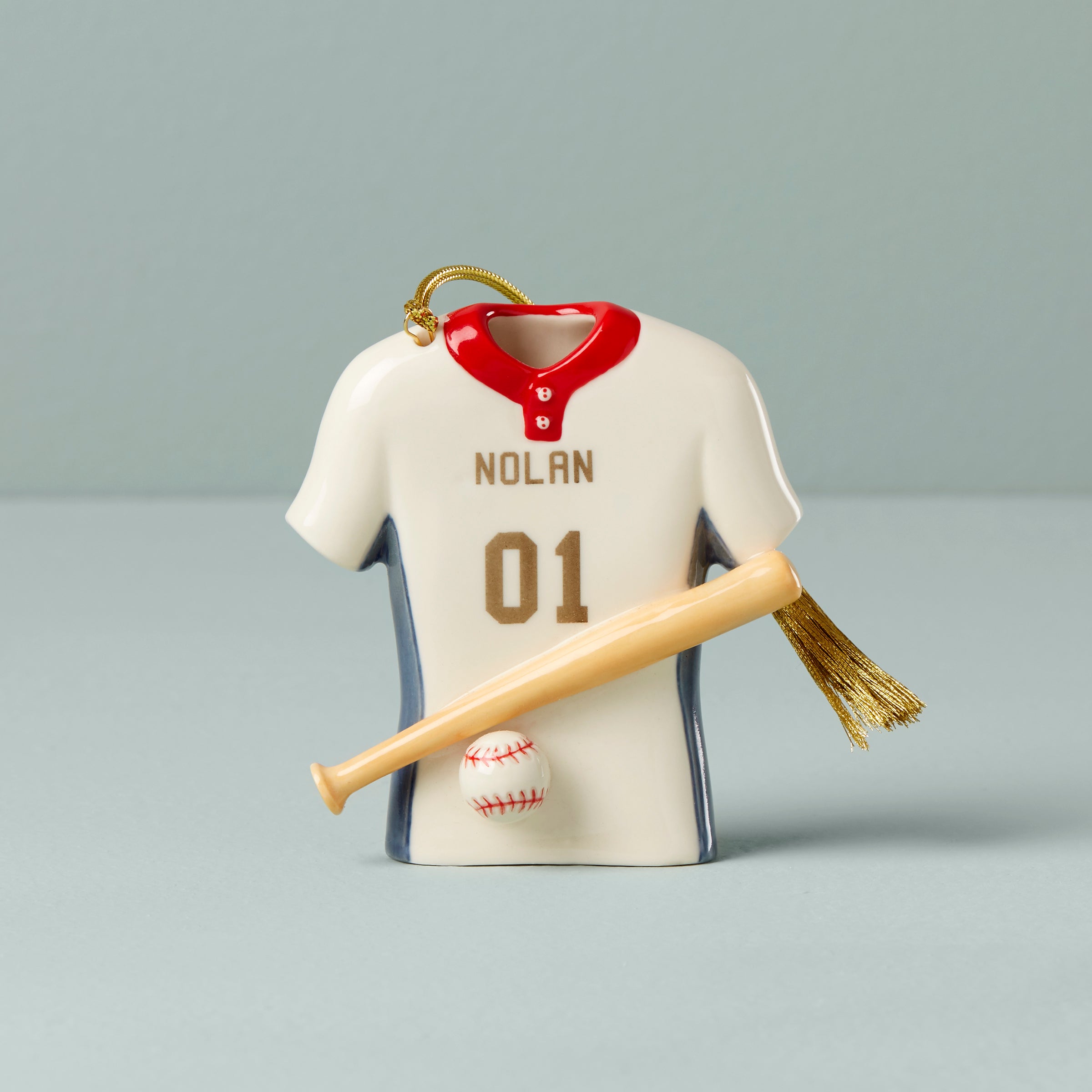  Astros Throwback Jersey Ceramic Christmas Ornament