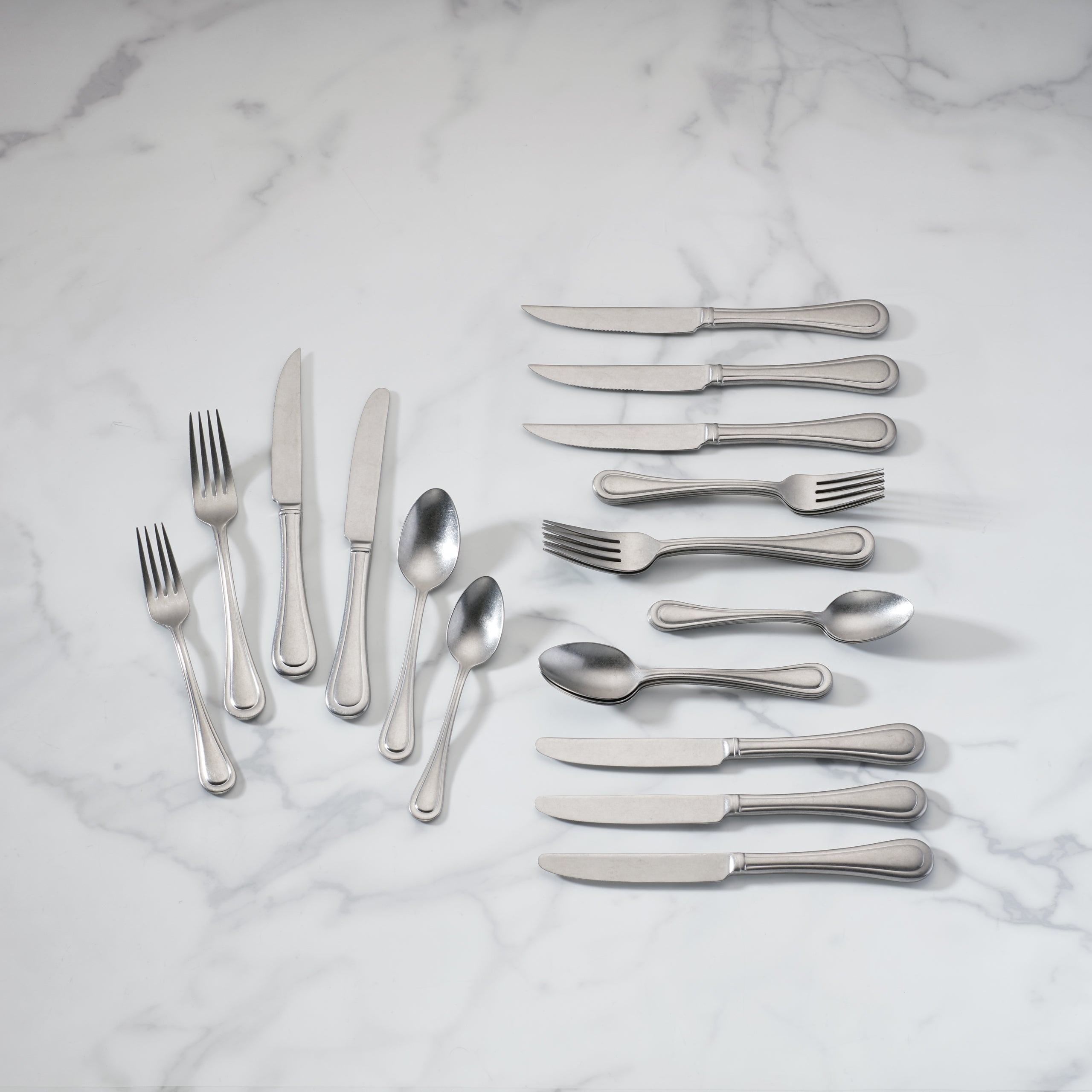 Textured Neutrals 24-Piece Flatware Set