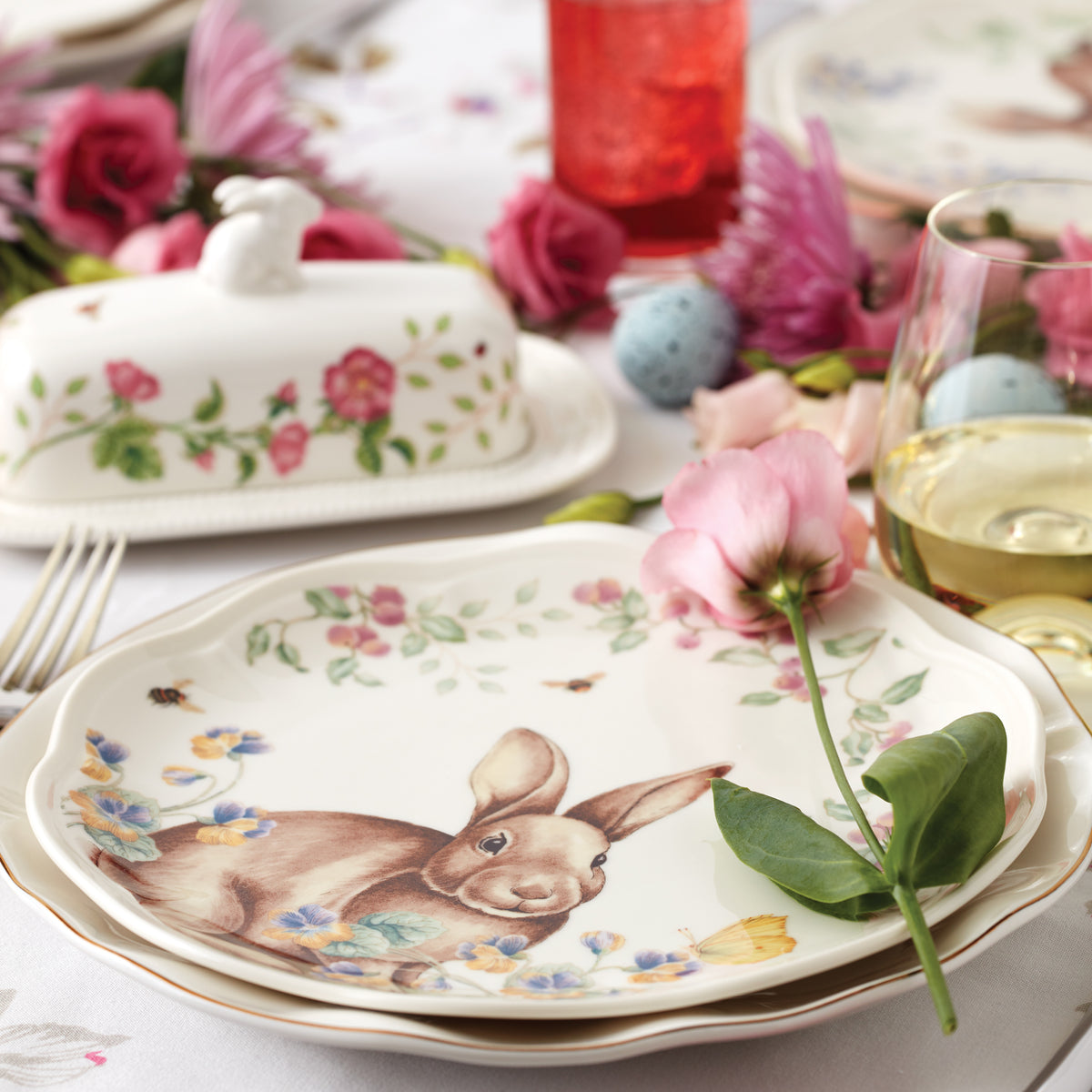 Butterfly Meadow Bunny 4-Piece Accent Plate Set – Lenox Corporation