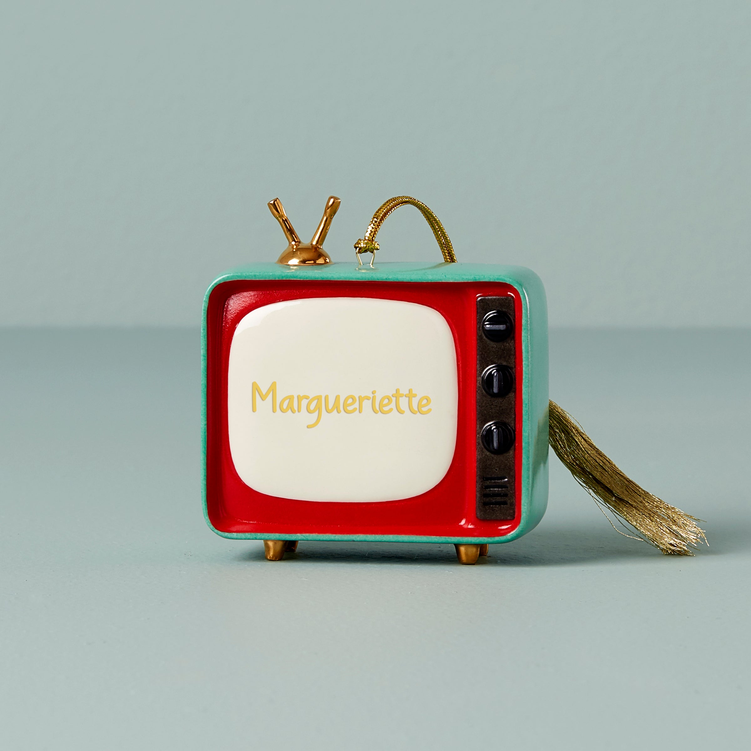 Personalized Retro TV Ornament