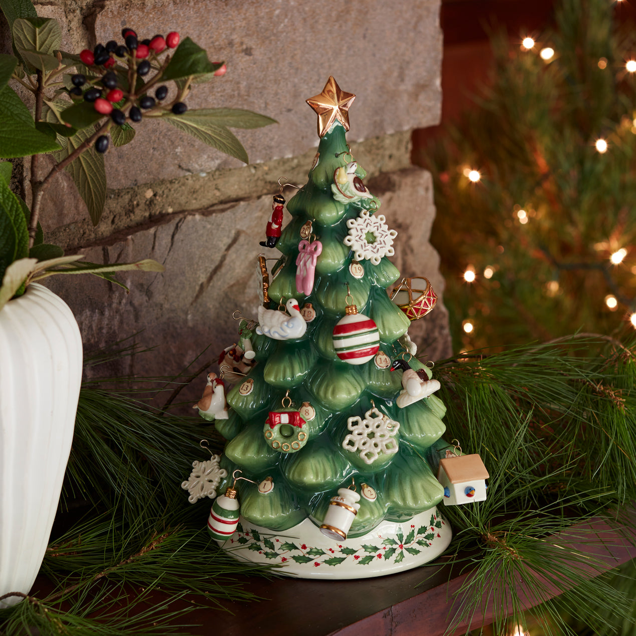 Advent Calendar Tree & Ornaments 25Piece Set Lenox Corporation