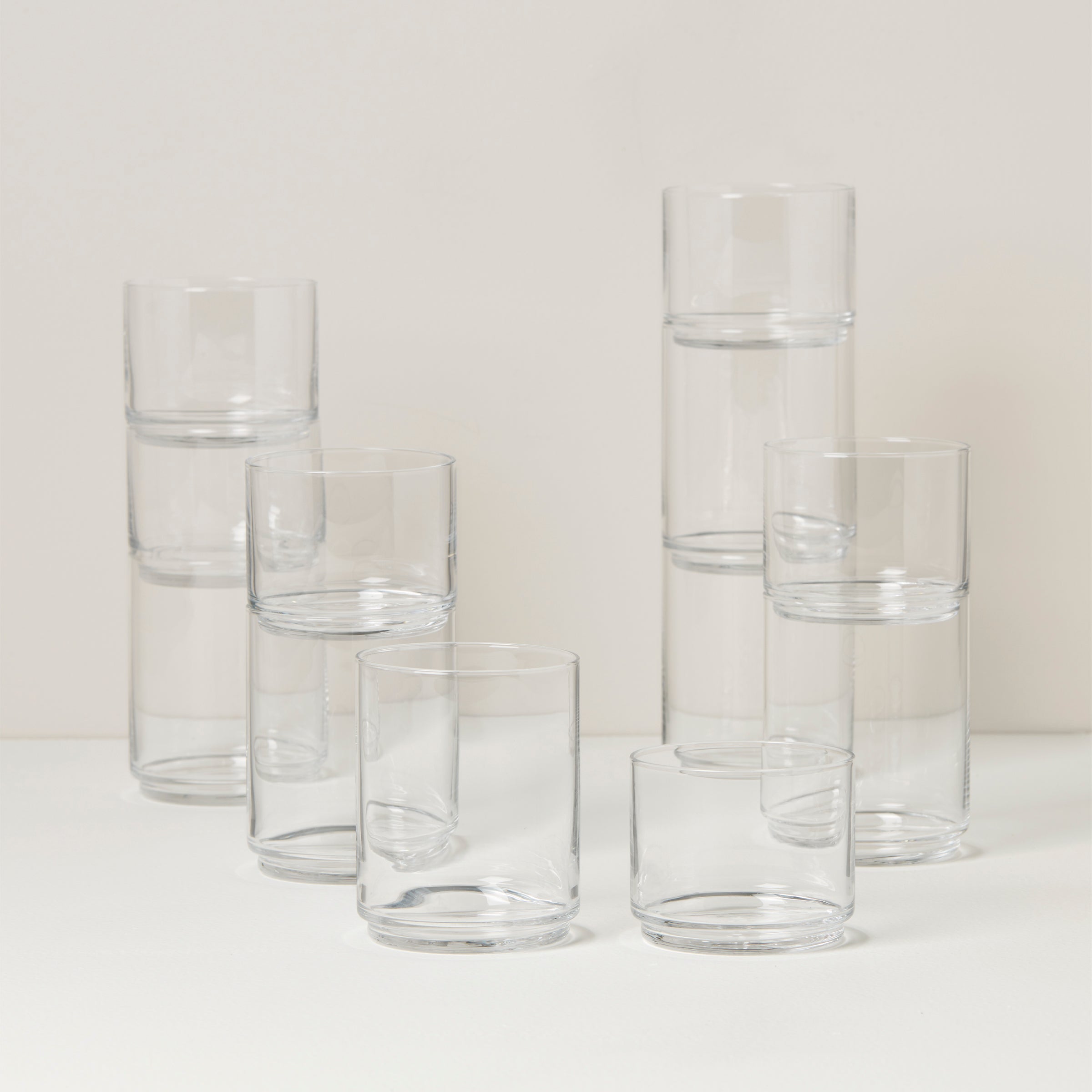 Tuscany Classics Stackable 12-Piece Tall & Short Glasses