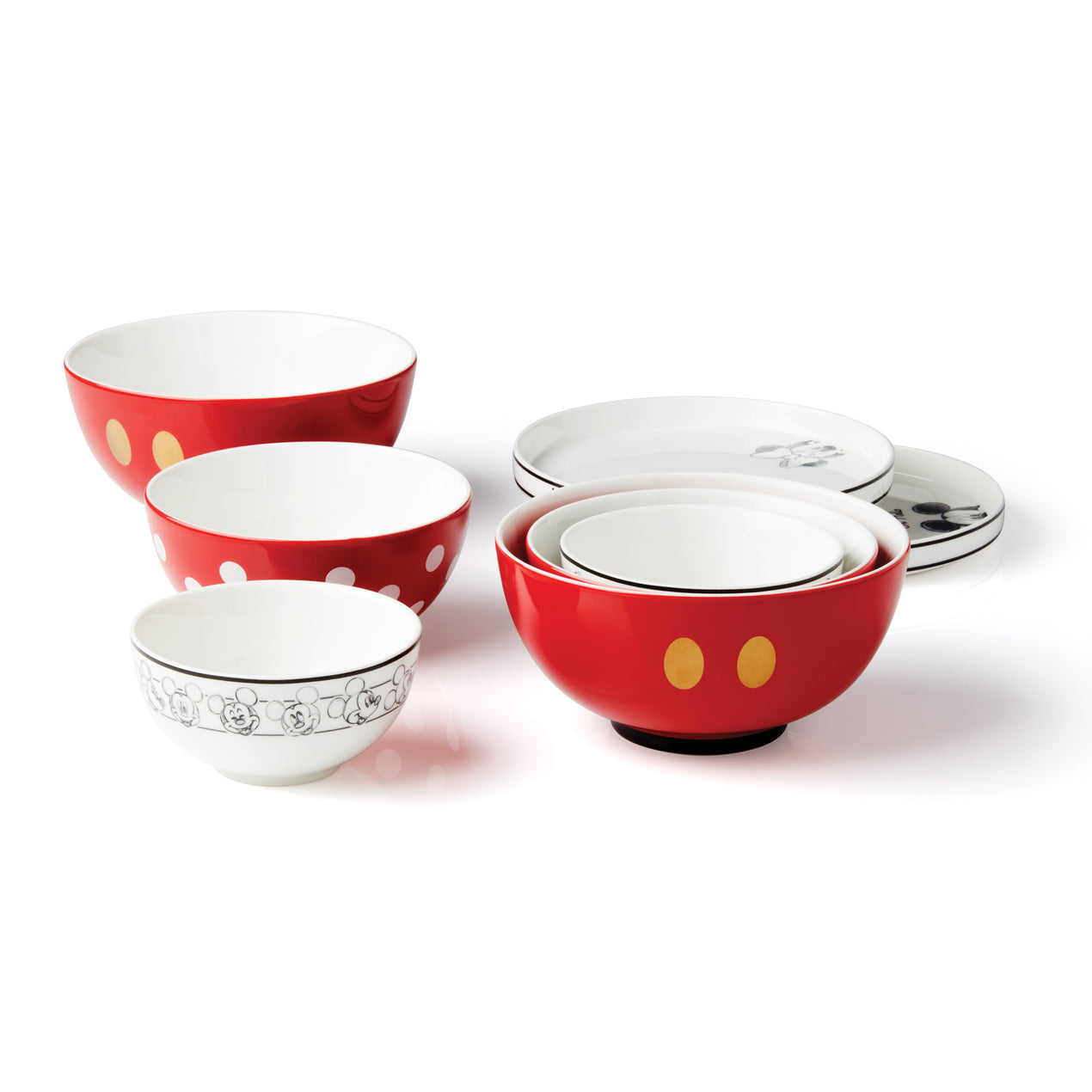 Disney Baby Mickey Mouse 3-Piece Dinner Set: Plate, Bowl and Cup