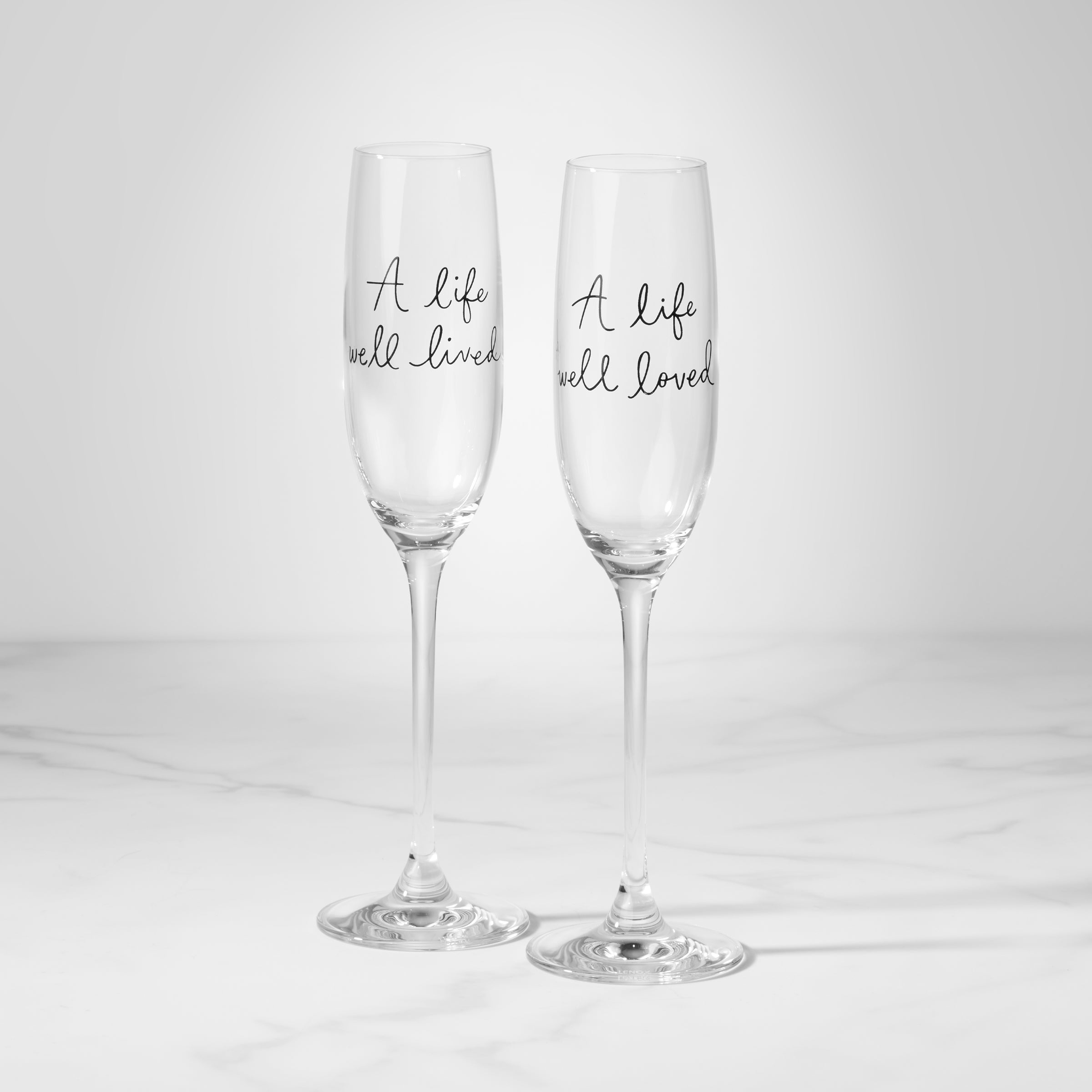 Acrylic Champagne Flutes – Oak & Poppy