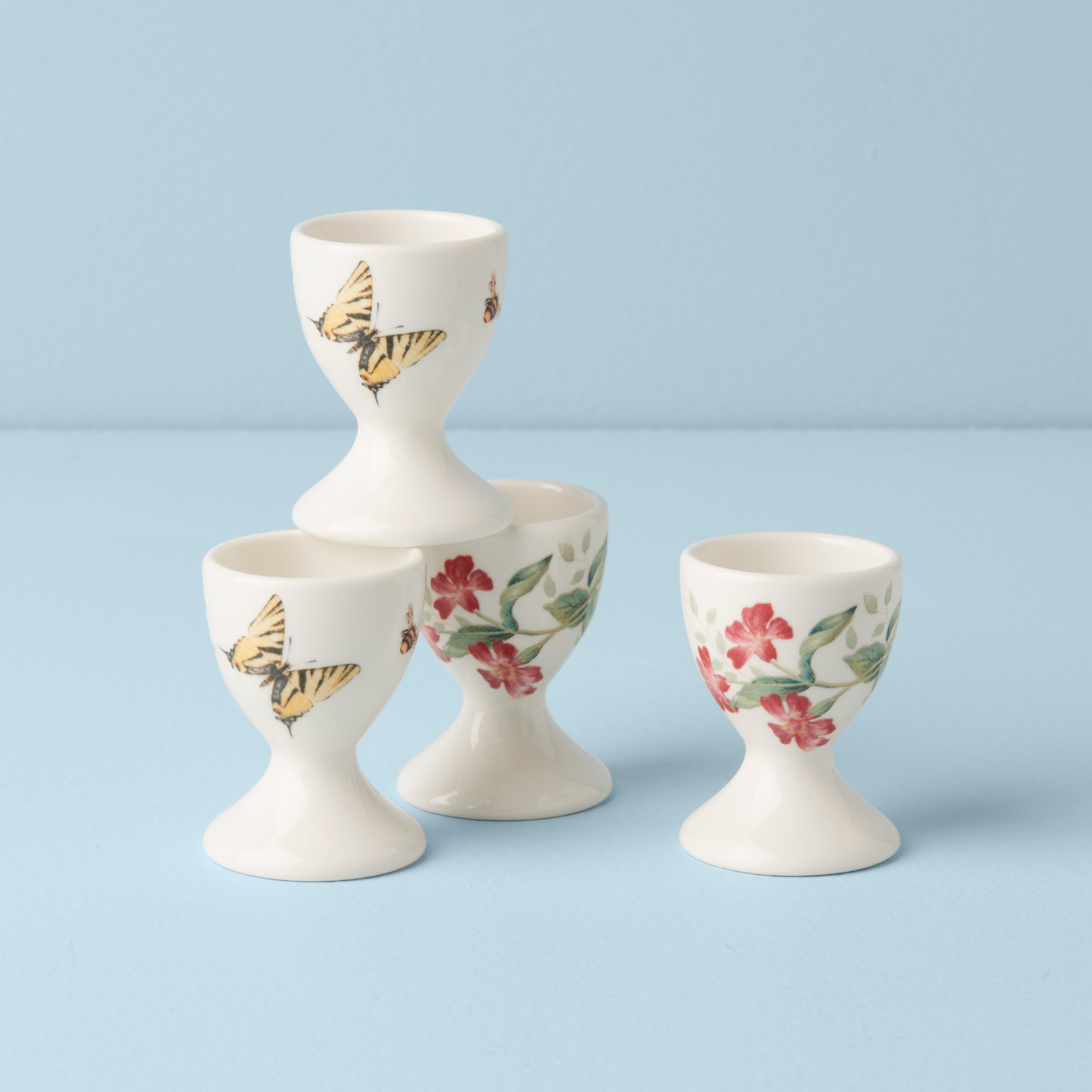 Butterfly Meadow Footed Egg Cups, Set of 4