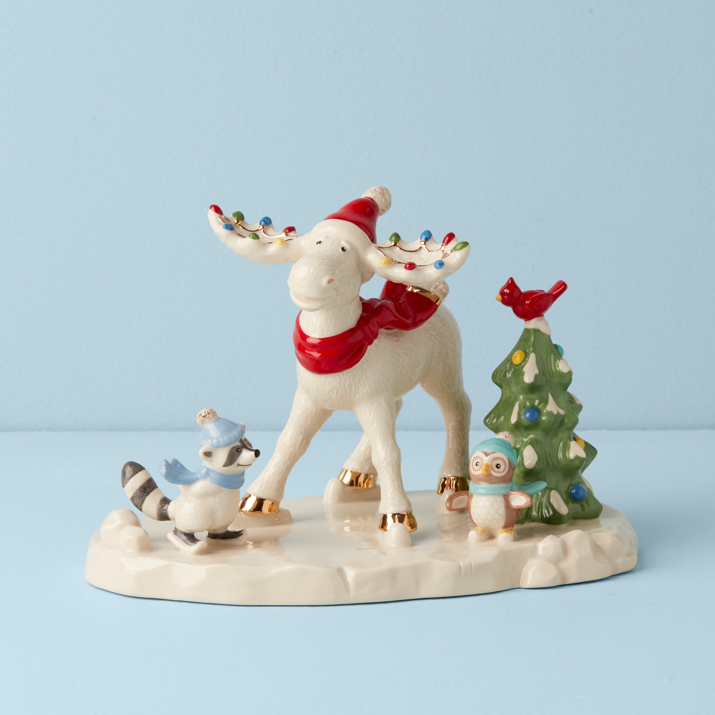 Marcel's Skating Party Figurine