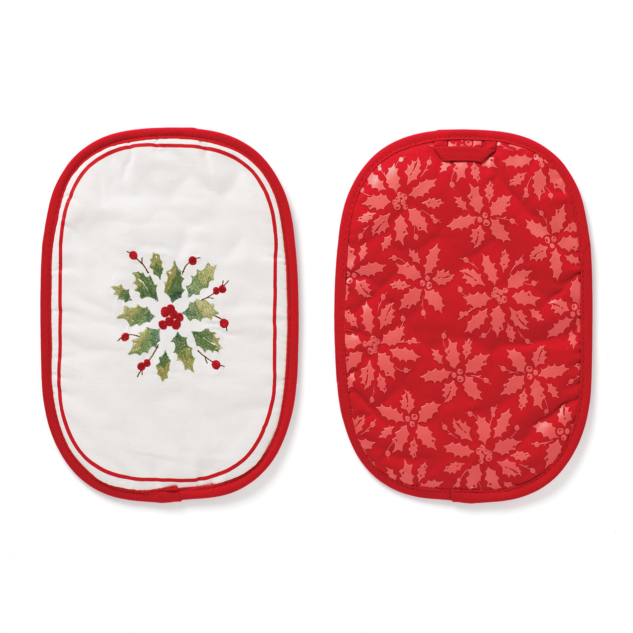 Peppermint Oven Mitt Set