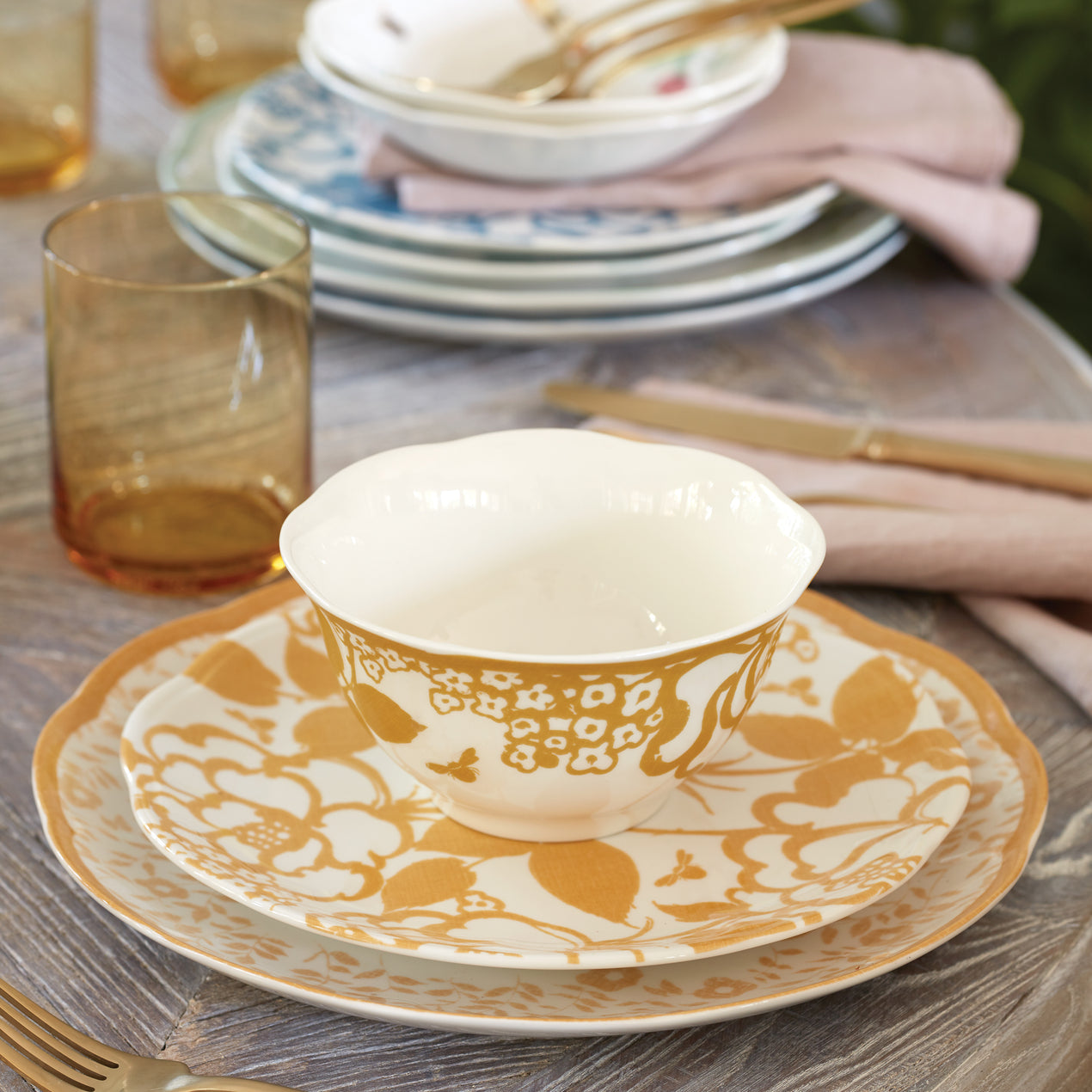 Cream Cottage Rose 3 Piece Mixing Bowl Set – The Twiggery