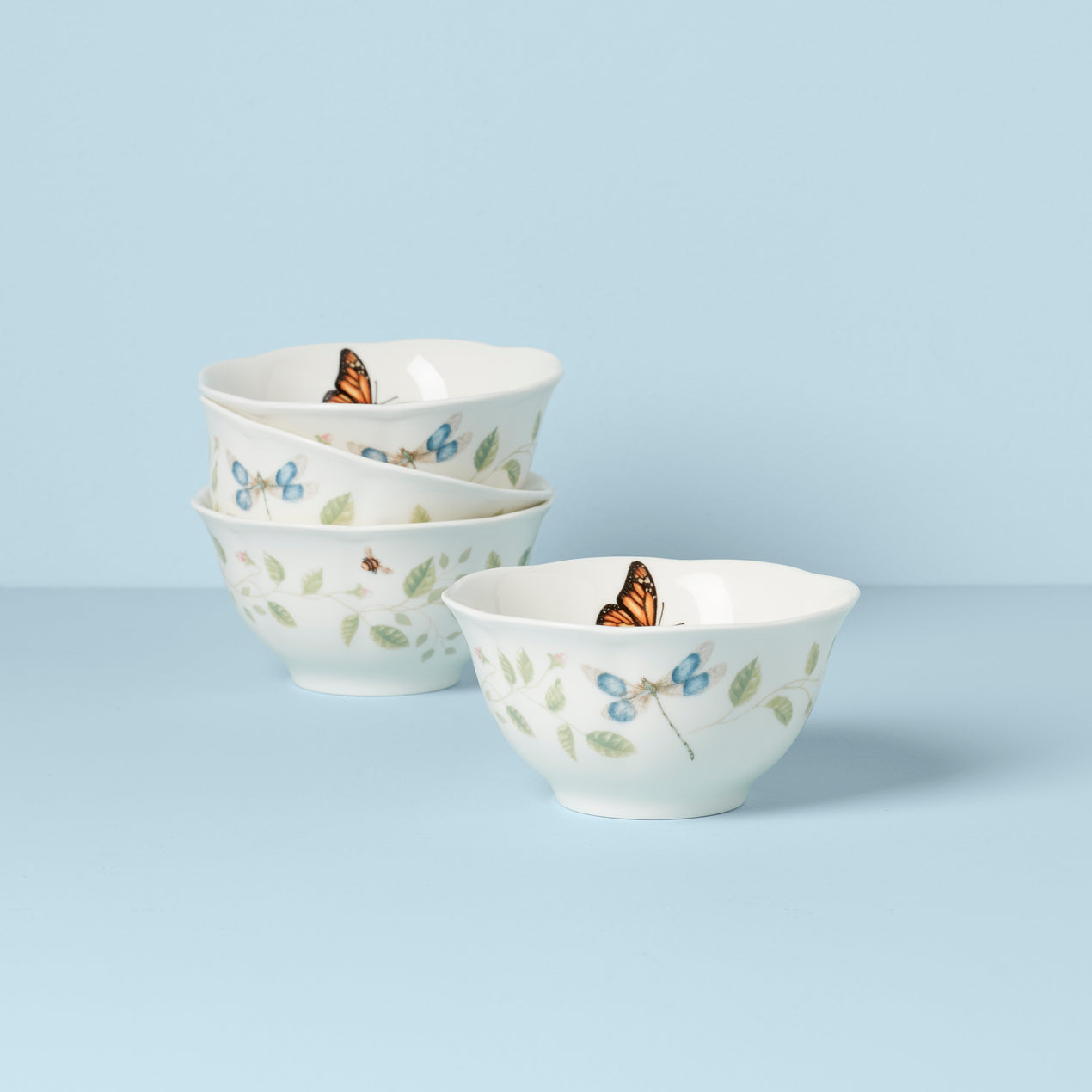 Lenox Butterfly Meadow Rice Bowls - Set shops of 4