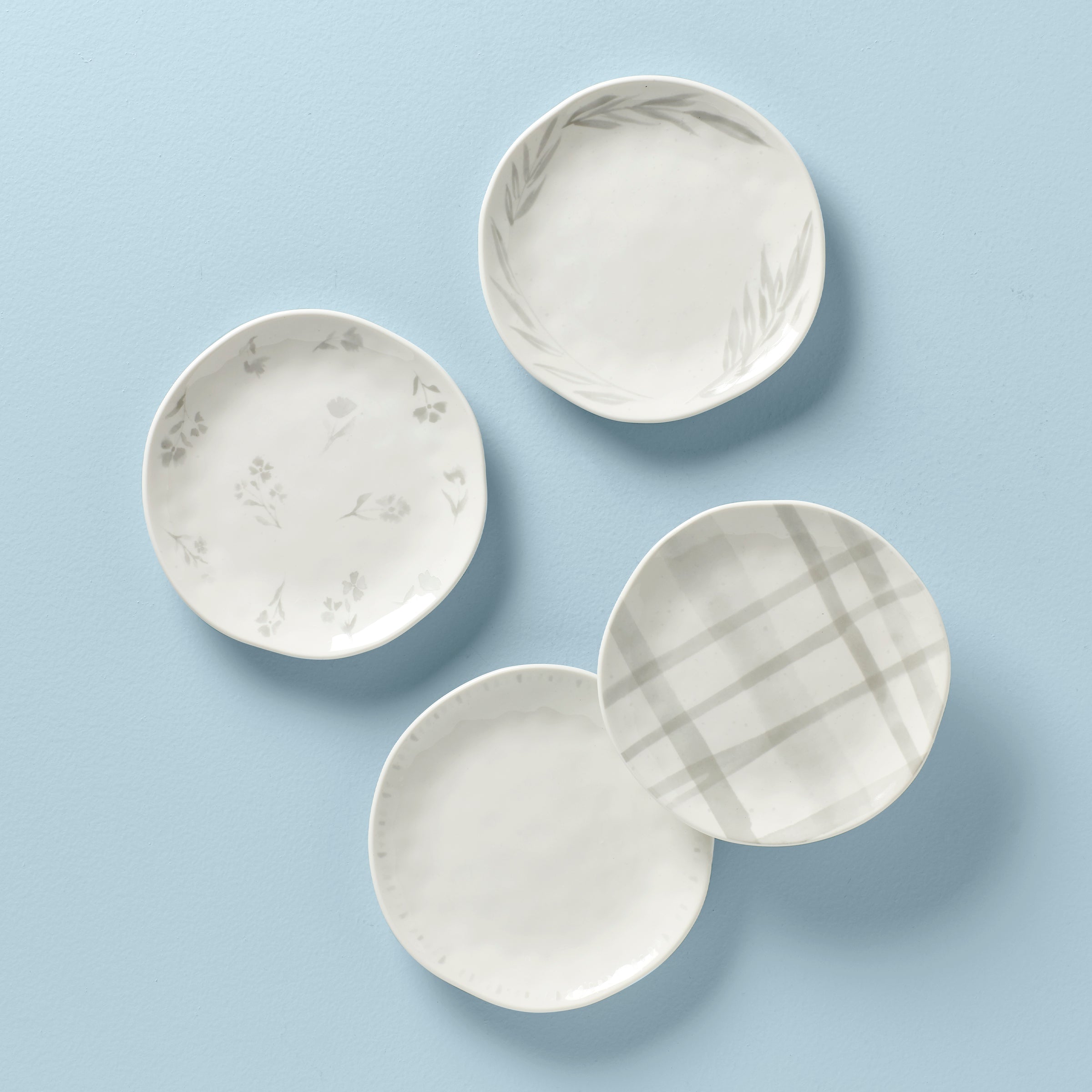 Oyster Bay Assorted Tidbit Plates, Set of 4