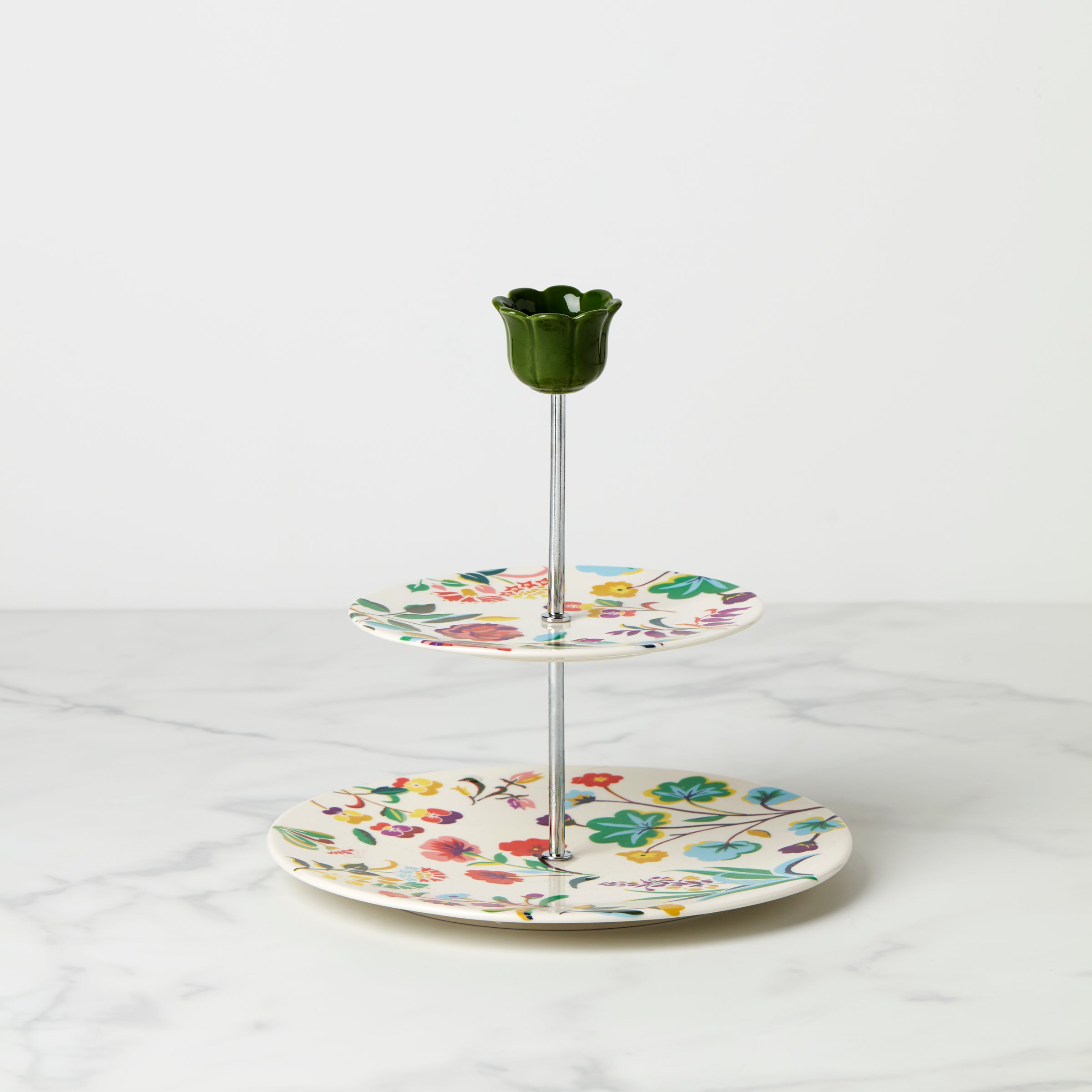 Garden Floral Tiered Server