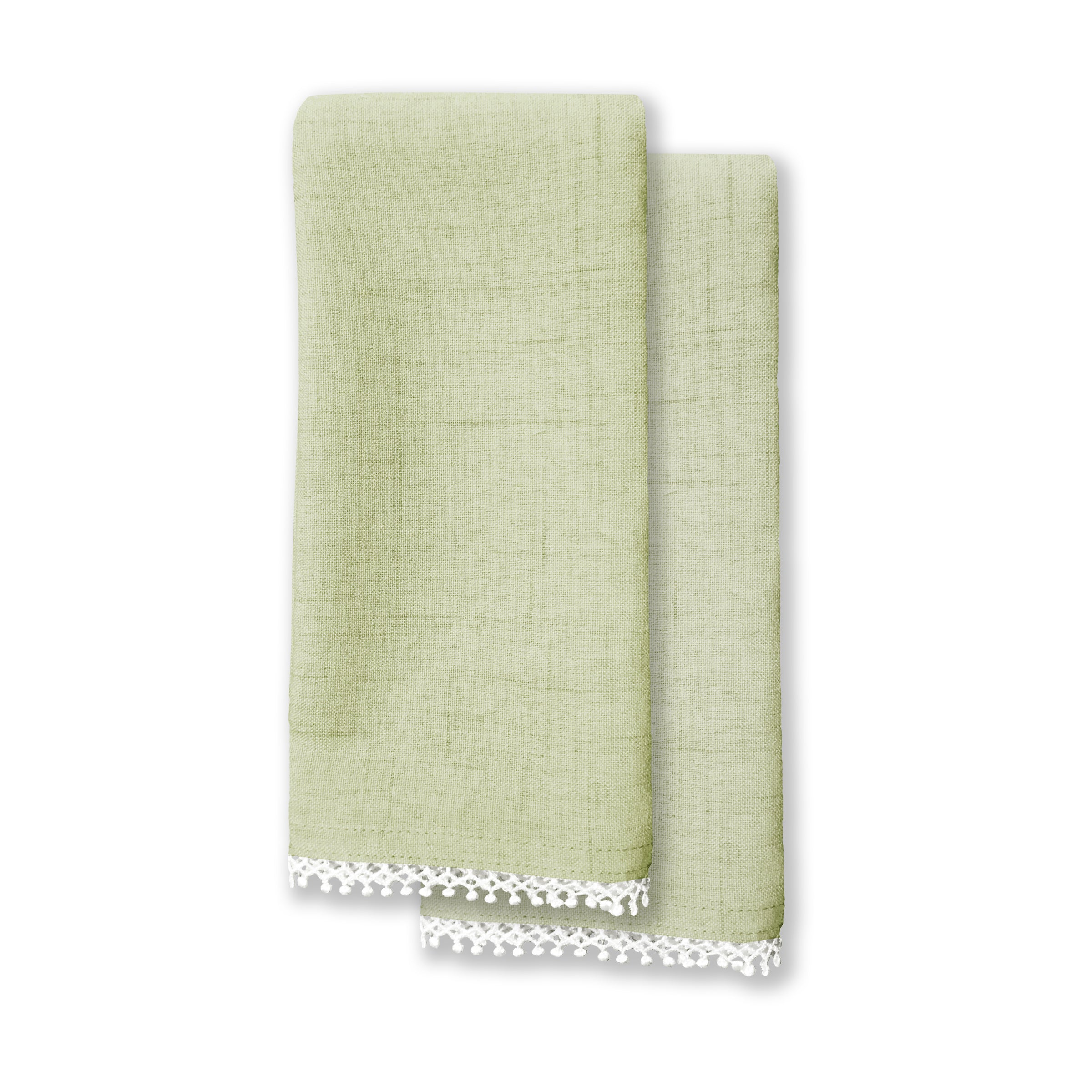 Pistachio Linen Dinner Napkins Set/4