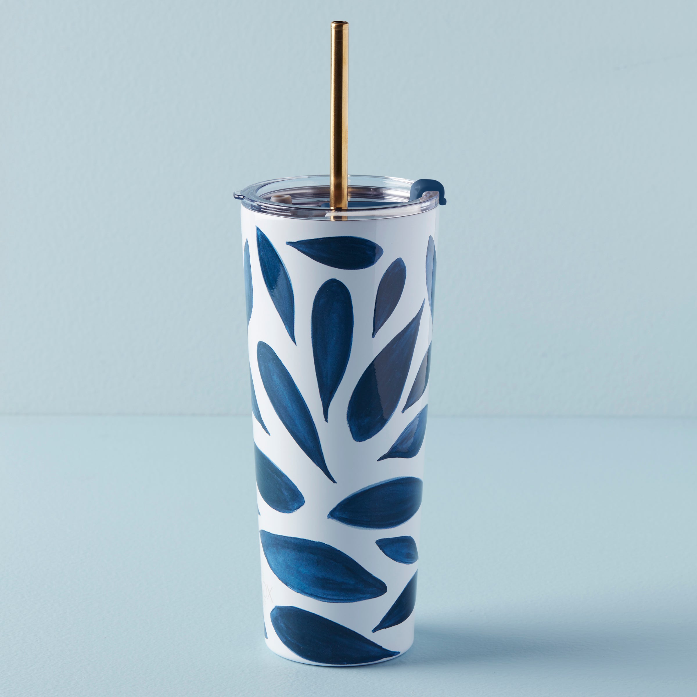 Blue Bay Ikat Stainless Steel Tumbler With Straw – Lenox Corporation