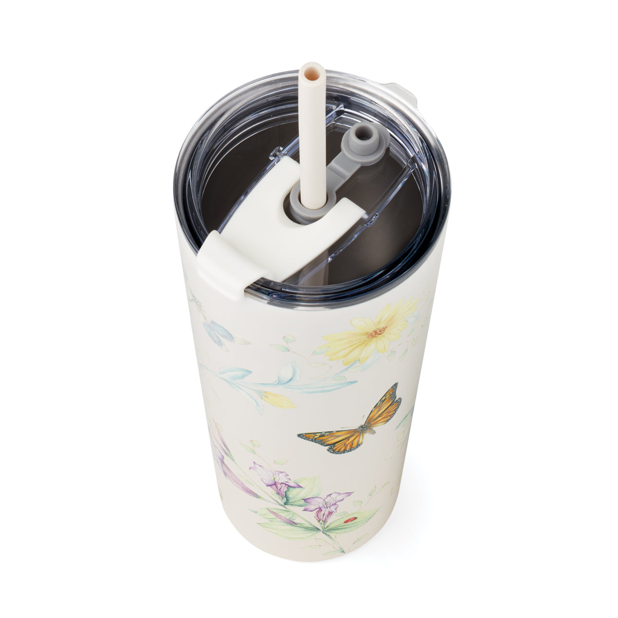 Butterfly Zoo Stainless Steel Little Kid Straw Bottle