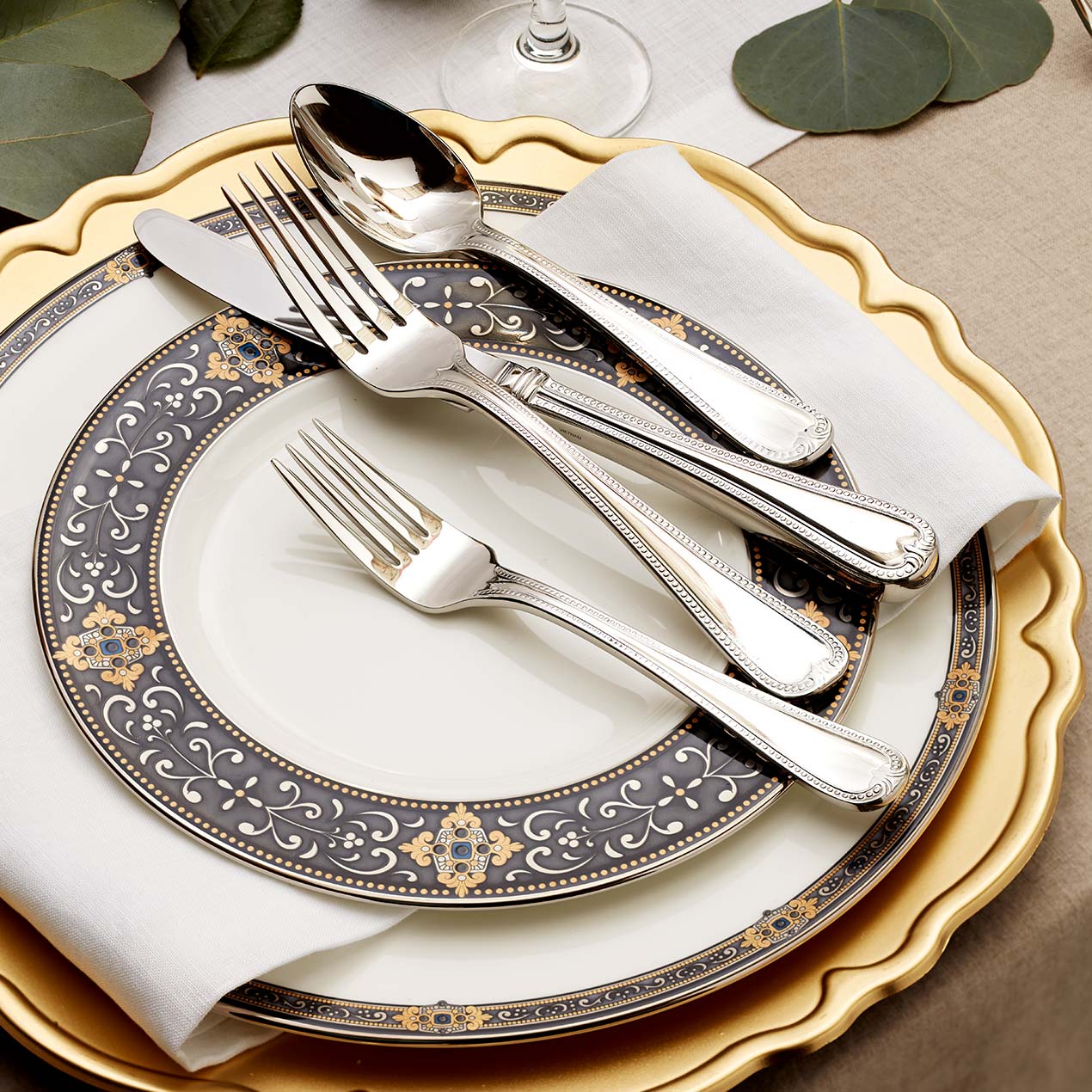 Vintage Jewel 5-Piece Place Setting